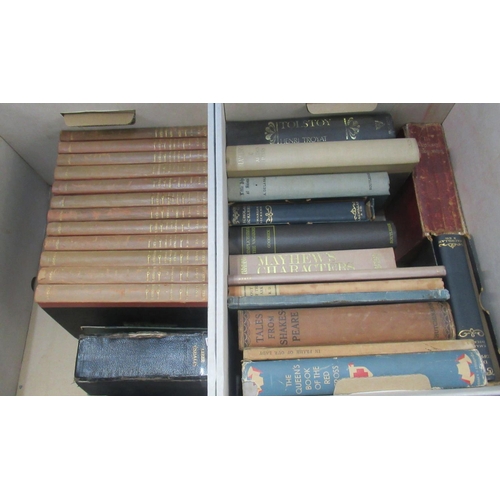 108 - 2 Boxes of assorted books to include Shakespeare, Tolstoy, Charles Dickens etc (2)
(B.P. 21% + VAT)