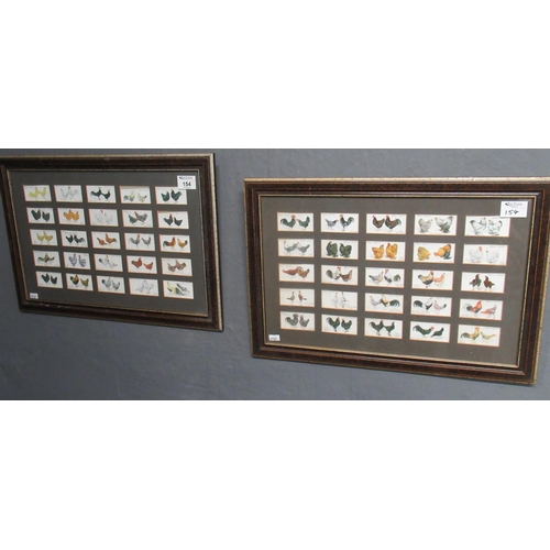 154 - One set of Player Cigarette Cards, Poultry, in two frames. (2)
(B.P. 21% + VAT)