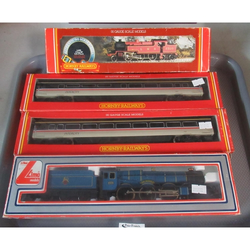 422 - Hornby Railways OO Gauge scale models to include R.055 loco-2-6-4 Tank, R408 and R405 MK4 Coach and ... 