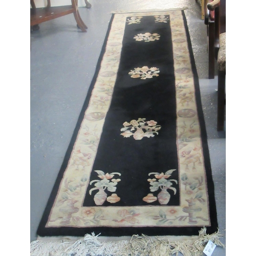 531 - Kayam oriental wash ground floral and foliate runner.
 (B.P. 21% + VAT)