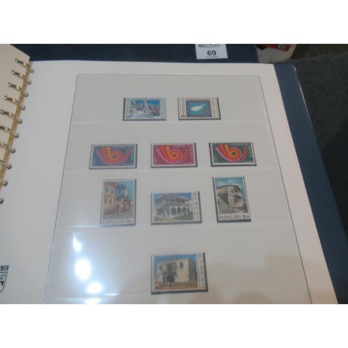 69 - Cyprus E/M Mint Collection of stamps in boxes Linder printed album with pages complete to 1984 - abo... 