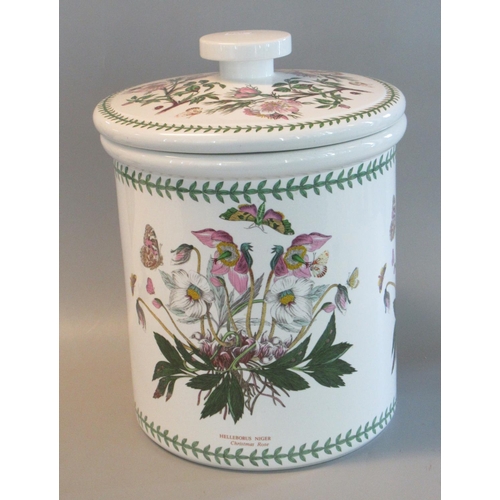 68 - Portmeirion The Botanic Garden design cylindrical bread crock and cover. 37cm high approx.
(B.P. 21%... 