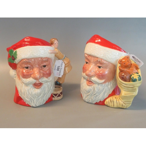 100 - 2 Royal Doulton character jugs, 'Santa Clause' D668 and D6690.  (2)
(B.P. 21% + VAT)