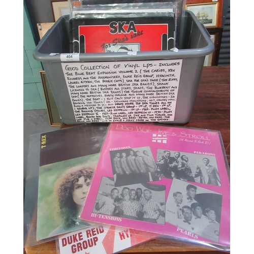 404 - Collection of vinyl 33 record LPs to include: Ska for Skank 'Ska for Ska's Sake' and 'Licenced to Sk... 