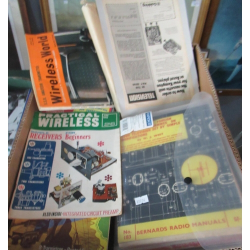 412 - Box containing a collection of 'Practical Wireless magazines.  (B.P. 21% + VAT)