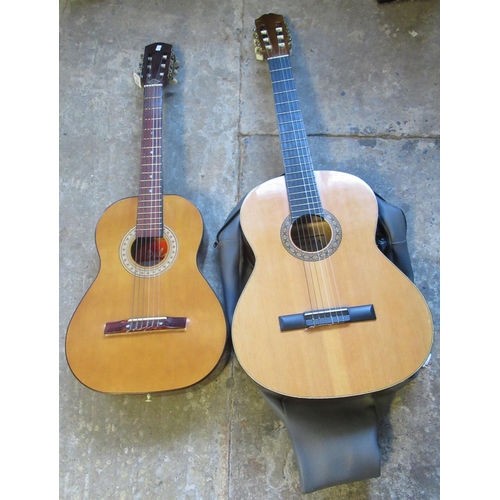 436 - Dalma Nova acoustic six-string guitar, together with a similar Hokada model 3150 acoustic six-sting ... 