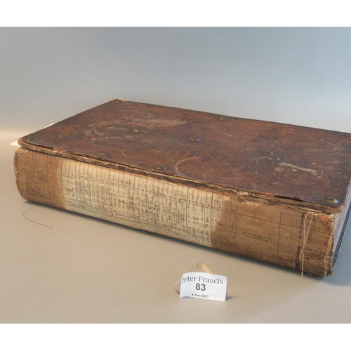 83 - 19th century leather bound bible.
(B.P. 21% + VAT)