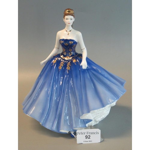 92 - Royal Doulton 'Classics' bone china figurine, 'Abigail', Royal Doulton 'Lady of the Year 2006' with ... 