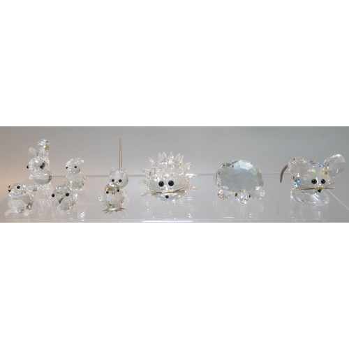 18 - Collection of Swarovski Crystal 'Woodland' creatures to include, 'Squirrel', 'Tortoise', 'Hedgehog',... 