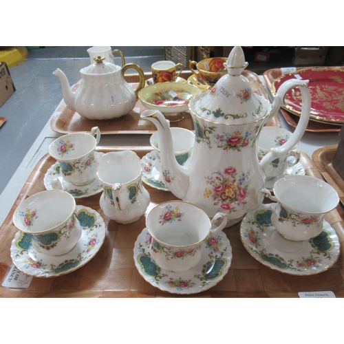 410 - Royal Albert 'Berkeley' part coffee ware, to include: 6 coffee cups and saucers, coffee pot and milk... 