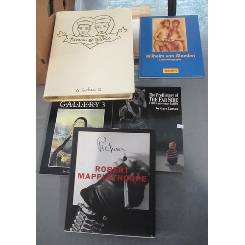 420 - Small box of books: 'Robert Mapplethorpe' (his photographs), 'Wilhelm Von Gloeden, 'Erotic photograp... 