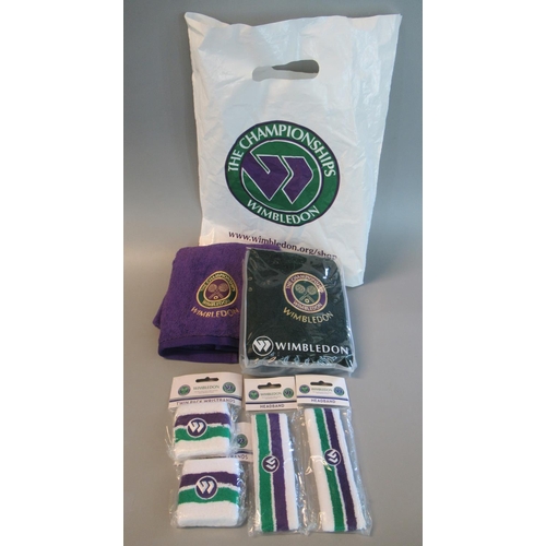 443A - A bag of assorted Wimbledon promotional items: headbands, etc.   (B.P. 21% + VAT)