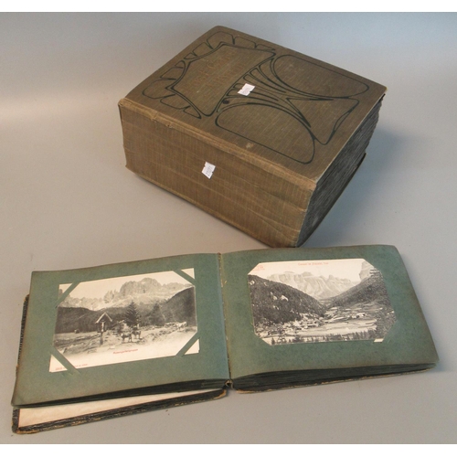 71 - Postcards selection in two albums mostly European topographical cards (B.P. 21% + VAT)