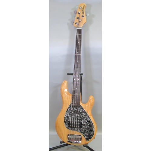 294 - Five string Ernie Ball Music Man Stingray electric guitar, serial number E14849 (c. 2000) with black... 