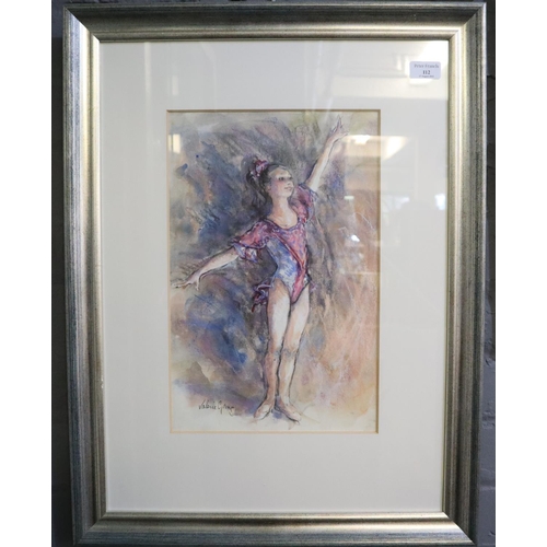 112 - Valarie Ganz (Welsh 1936-2015), 'Jenny receiving applause', signed, with Attic Gallery label verso. ... 