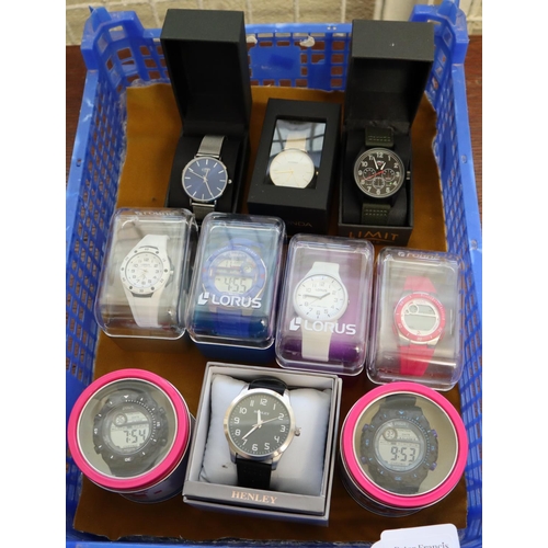 190 - Collection of Gent's and other watches, to include: 'Lorus', 'Henley', 'Sekonda', 'Limit' etc.  (B.P... 