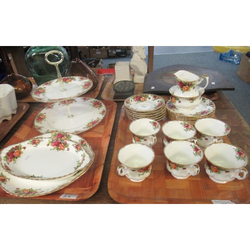 314 - Two trays of Royal Albert 'Old Country Roses' tea-ware.   (B.P. 21% + VAT)