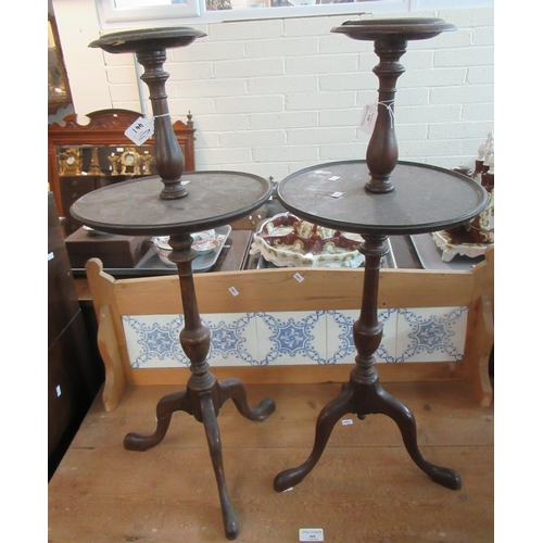 461 - Pair of stained tripod ashtray stands.  (B.P. 21% + VAT)