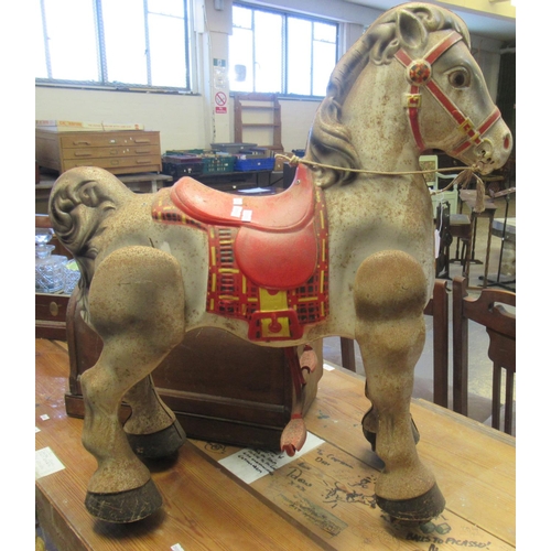 548 - Vintage child's tinplate 'Mobo' horse.  (B.P. 21% + VAT)