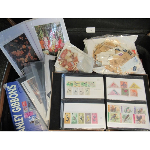 63 - Suitcase of all world stamps in album, stockbook, on pages, in packets, covers, cards etc. Many 100s... 