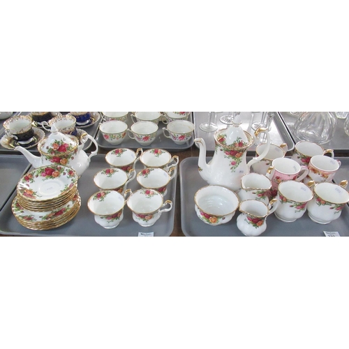 372 - Six trays of Royal Albert 'Old Country Roses' English fine bone china items to include; various vase... 