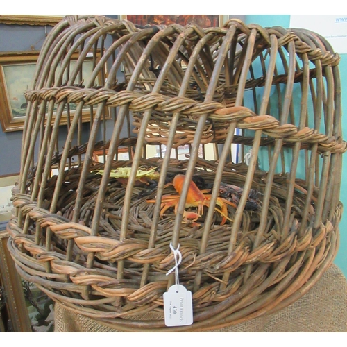 430 - Large vintage basket-ware lobster pot.  (B.P. 21% + VAT)