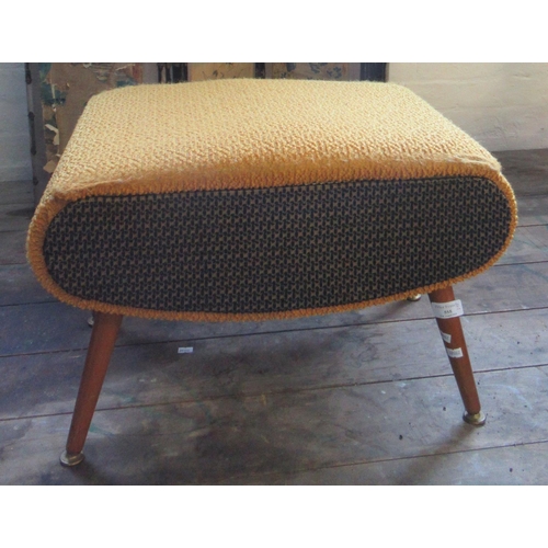 555 - 1960s upholstered dressing stool together together with  a Japanese four fold screen.  (2)  (B.P. 21... 