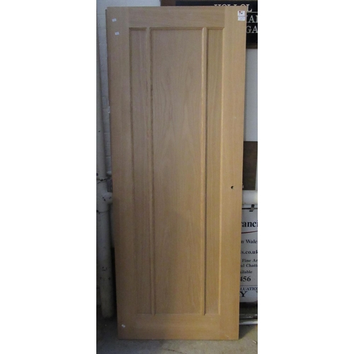 577 - Two modern oak finish doors.  (B.P. 21% + VAT)