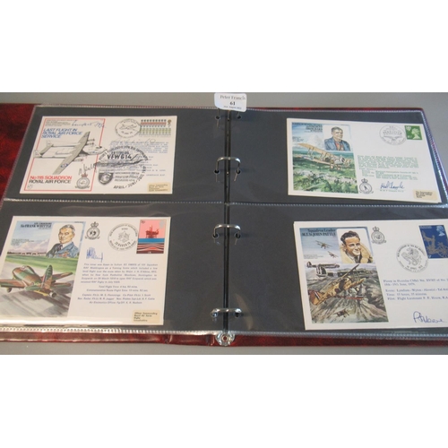 61 - Collection of RAF covers in Kestrel cover album, 1972 to 1982 period, all signed.  (B.P. 21% + VAT)