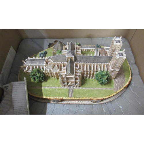 357 - Three boxes of Lilliput Lane boxed cottages and other building ornaments to include; Britain's Herit... 