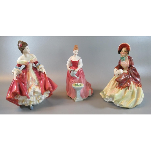 100 - Three Royal Doulton bone china figurines to include; 'Her Ladyship', 'Alexandra' and 'Southern Belle... 