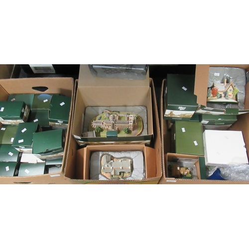 357 - Three boxes of Lilliput Lane boxed cottages and other building ornaments to include; Britain's Herit... 