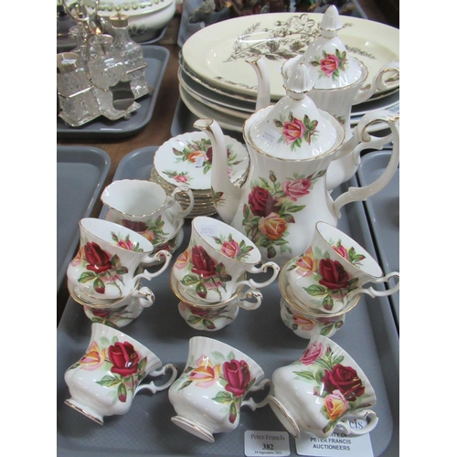 382 - 22 piece Royal Albert bone china 'King's Ransom' teaset. 
(B.P. 21% + VAT)