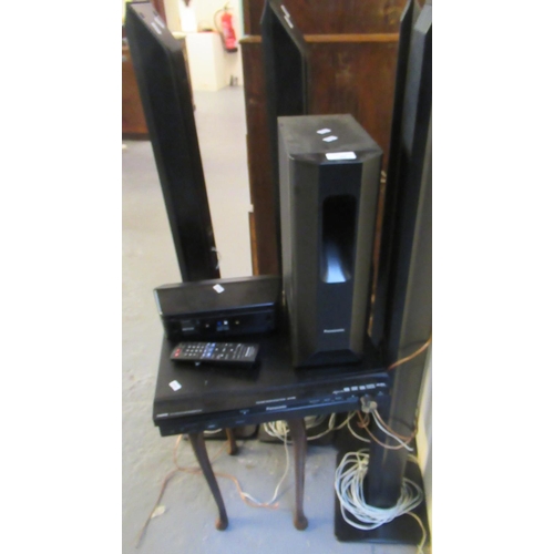 495 - Panasonic DVD home theatre sound system, SA/PT850 with six speakers, control unit and remote.  (B.P.... 