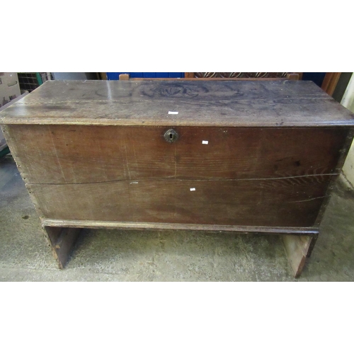 504 - Late 18th/ early 19th century Welsh oak coffer or grain bin.  (B.P. 21% + VAT)