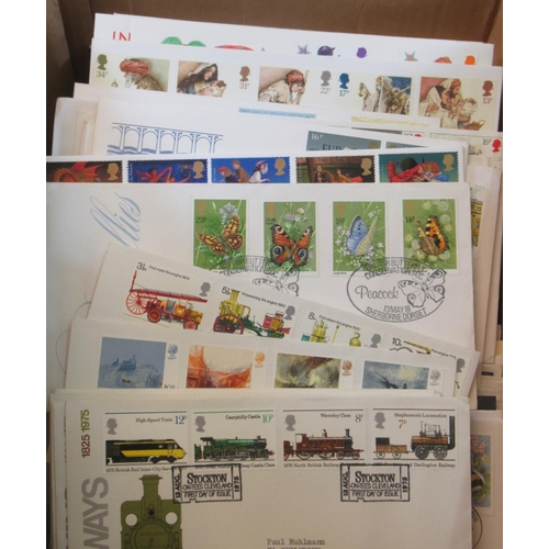 61 - Great Britian box of First Day covers mostly 1970s to 1990s.
(B.P. 21% + VAT)