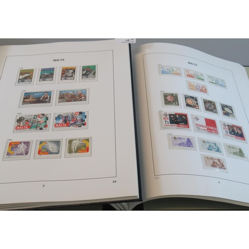 64 - Malta mint collection of stamps in two Davo hinge less boxed albums with pages complete to 1993.
(B.... 