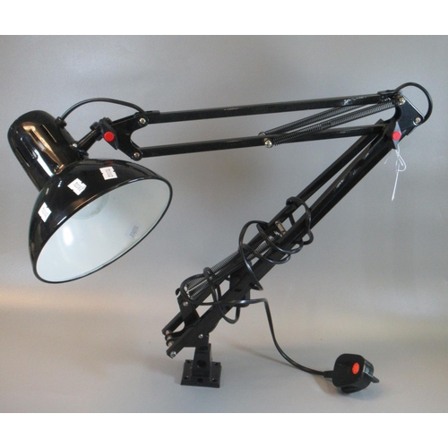 82 - Modern black finish anglepoise lamp. 
(B.P. 21% + VAT)