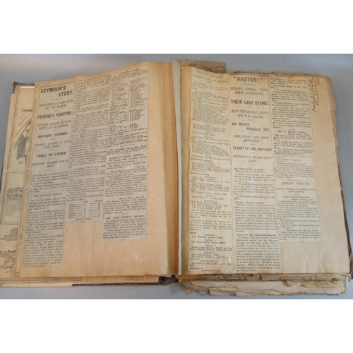 83 - 'The Indexed News Cutting book' comprising assorted cut-outs, paper articles etc. Early 20th Century... 