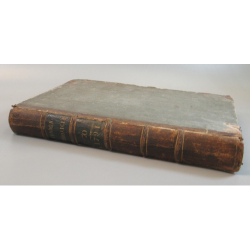 84 - 'The London Chronicle' for the year 1791, Volume LXX, leather bound spine. 
(B.P. 21% + VAT)