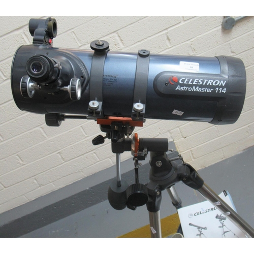 99 - Modern AstroMaster 114 Celestron Newtonian telescope on stand. 
(B.P. 21% + VAT)