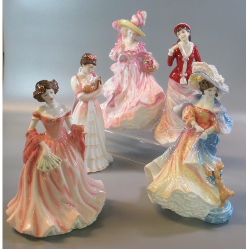 102 - Five Royal Doulton Bone China 'Ruth', 'Kimberley', 'Katherine', 'Sally' and 'Camellias' (flowers of ... 