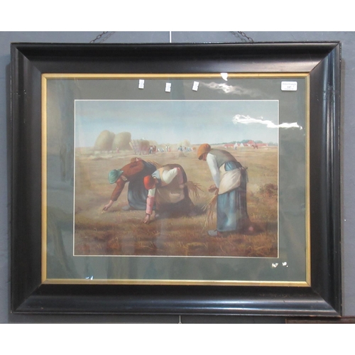 147 - After Millais, 'The Gleaners', a pair, coloured prints.  39x50cm approx.  Framed and glazed (2)   (B... 