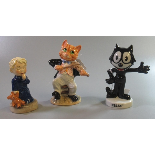 182 - Carltonware 'Time for Bed' Ltd. edition figurine, together with a Royal Doulton 'The Cat and the Fid... 