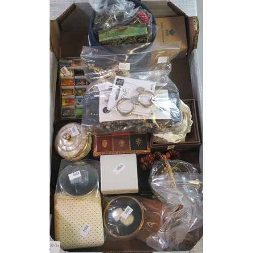 207 - Bag of assorted costume jewellery, modern silhouettes, enamel thimbles etc.
(B.P. 21% + VAT)