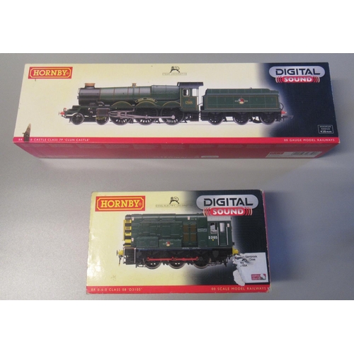 26 - Two Hornby OO gauge model railways digital sound items, to include: BR 0-6-0 Class 08 'D3105' with s... 