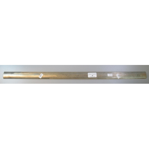 38 - A metal map reader's scale rule marked 'Scale, RT, No. 2 Mark 1 BRL'.  63cm long approx.  (B.P. 21% ... 