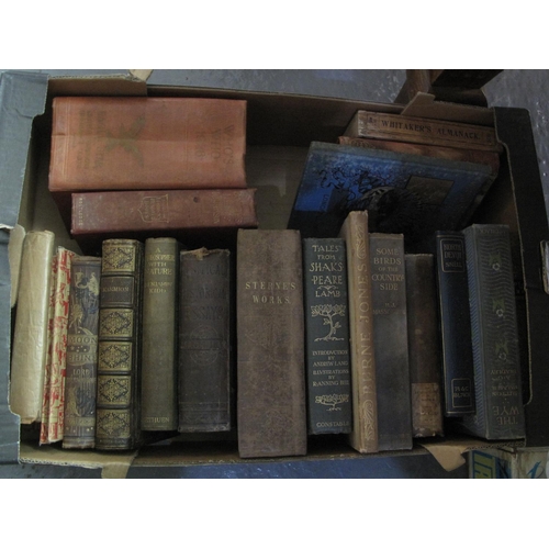 390 - Three boxes of antiquarian books: 'Wreck of the Hesperus', Longfellow, published 1887, 'Philosopher ... 