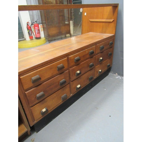 496 - Vintage glazed drapers shop counter.
(B.P. 21% + VAT)