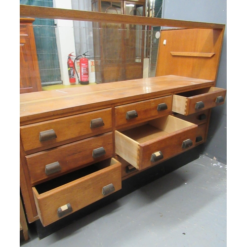 496 - Vintage glazed drapers shop counter.
(B.P. 21% + VAT)